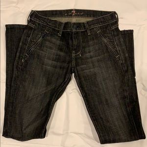 7 For All Mankind with Zippers — Size 26